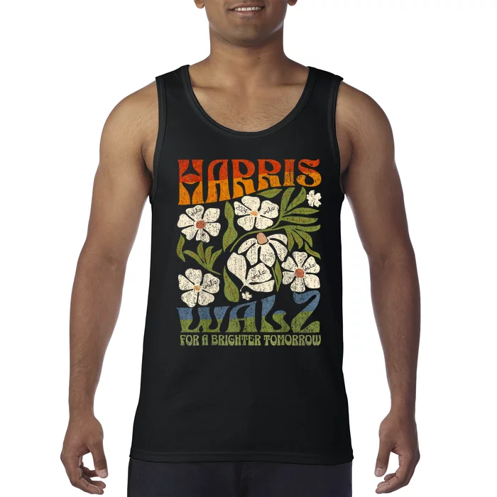 Harris Waltz 2024 For A Brighter Tomorrow Boho Aesthetic Tank Top