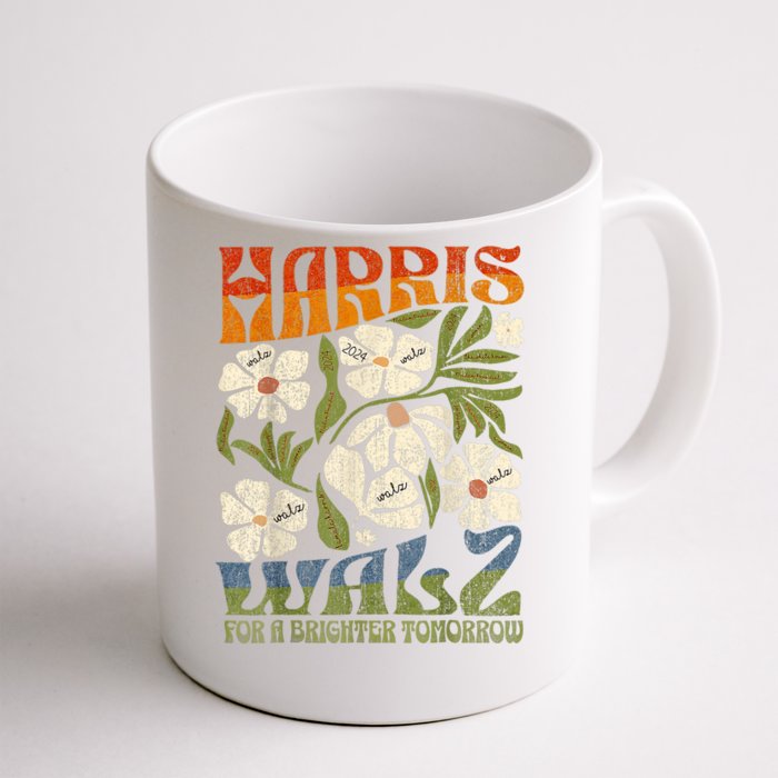 Harris Waltz 2024 For A Brighter Tomorrow Boho Aesthetic Front & Back Coffee Mug