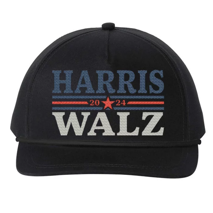 Harris Walz 2024 Election Kamala Harris Tim Waltz 2024 Snapback Five-Panel Rope Hat