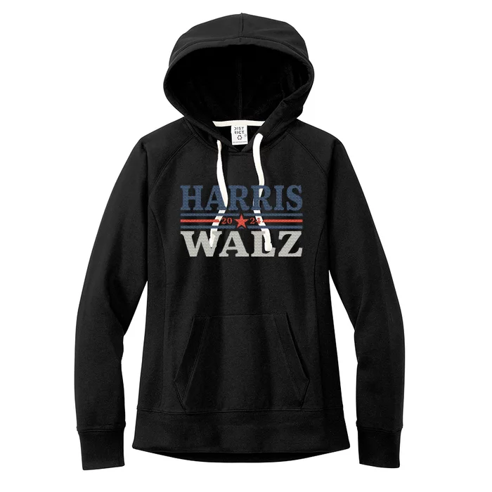 Harris Walz 2024 Election Kamala Harris Tim Waltz 2024 Women's Fleece Hoodie