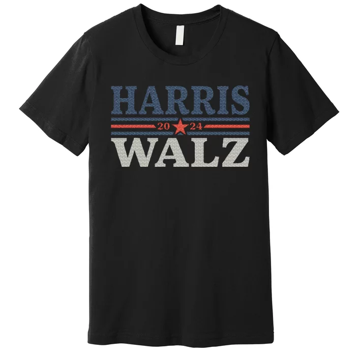 Harris Walz 2024 Election Kamala Harris Tim Waltz 2024 Premium T-Shirt