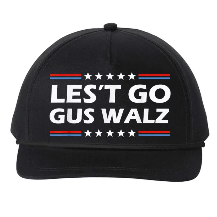 Harris Walz 2024 For President Lets Go Gus Walz Son Of Us Vice President Snapback Five-Panel Rope Hat