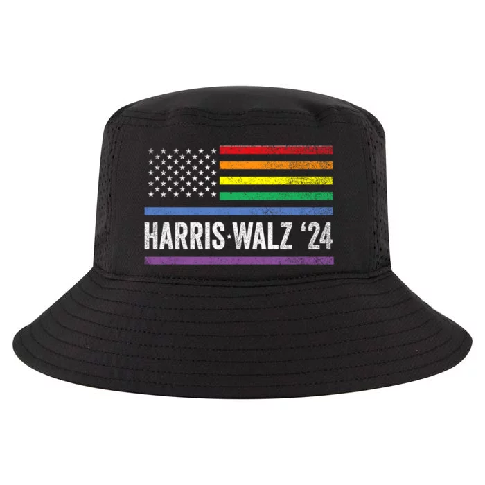 Harris Walz 2024 Election Kamala Tim Waltz American Lgbt Cool Comfort Performance Bucket Hat