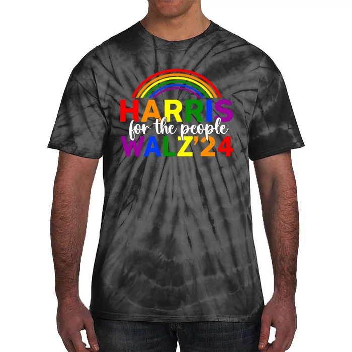 Harris Waltz 2024 For The People Lgbt Kamala Harris Tie-Dye T-Shirt