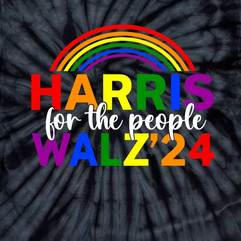 Harris Waltz 2024 For The People Lgbt Kamala Harris Tie-Dye T-Shirt