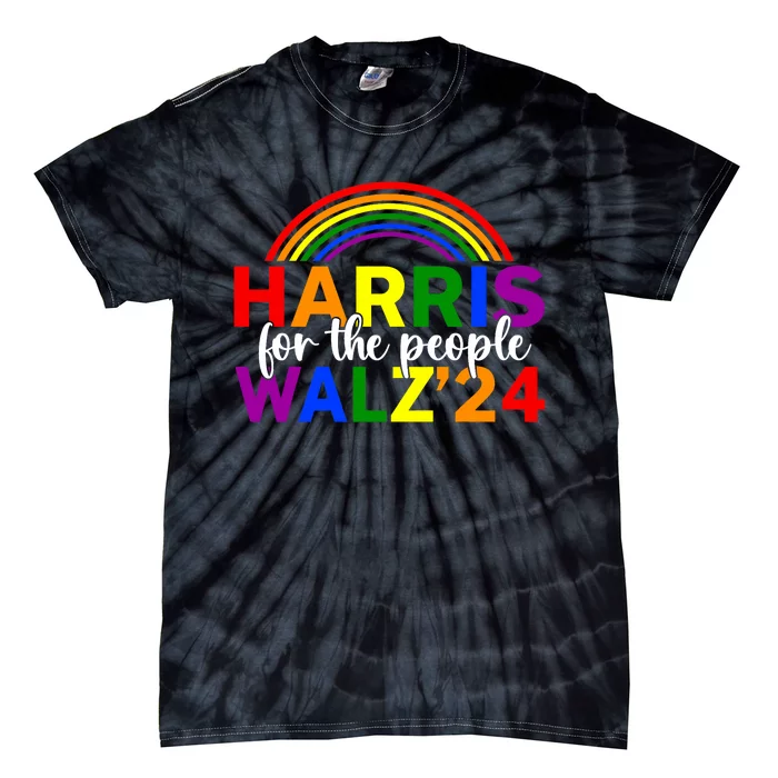 Harris Waltz 2024 For The People Lgbt Kamala Harris Tie-Dye T-Shirt