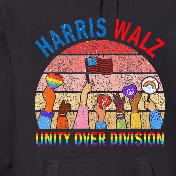 Harris Waltz 2024 Unity Over Division Premium Hoodie