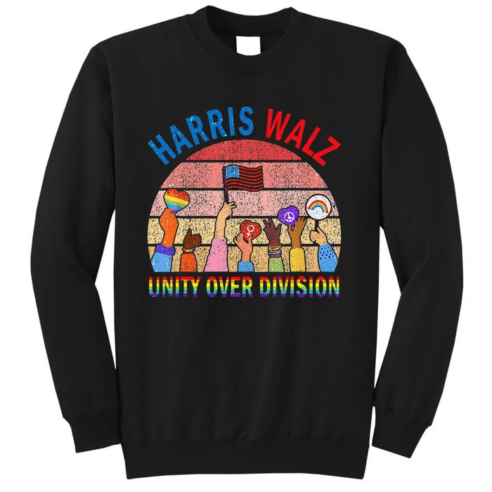 Harris Waltz 2024 Unity Over Division Tall Sweatshirt