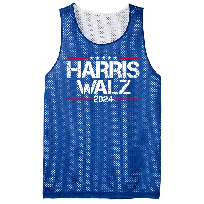 Harris Walz 2024 Vintage Eleciton Mesh Reversible Basketball Jersey Tank