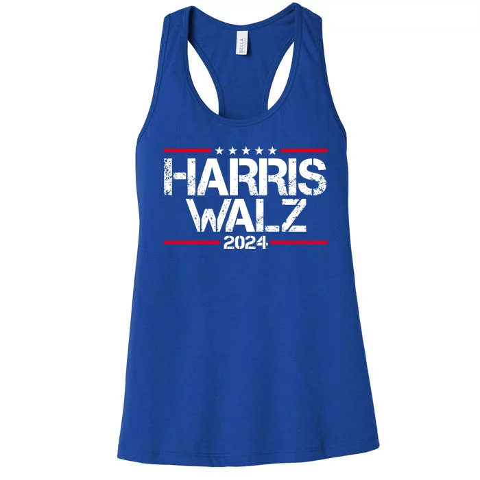 Harris Walz 2024 Vintage Eleciton Women's Racerback Tank