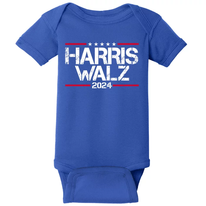 Harris Walz 2024 Vintage Eleciton Baby Bodysuit