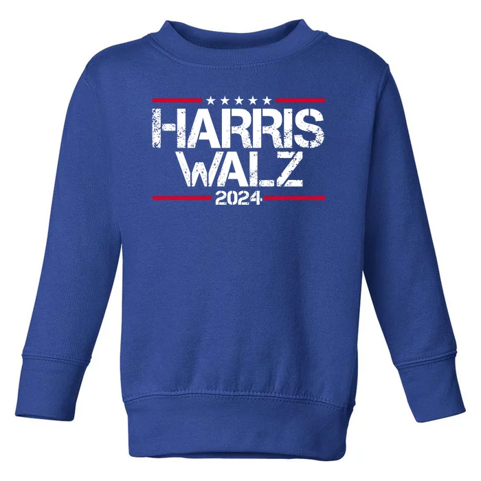 Harris Walz 2024 Vintage Eleciton Toddler Sweatshirt