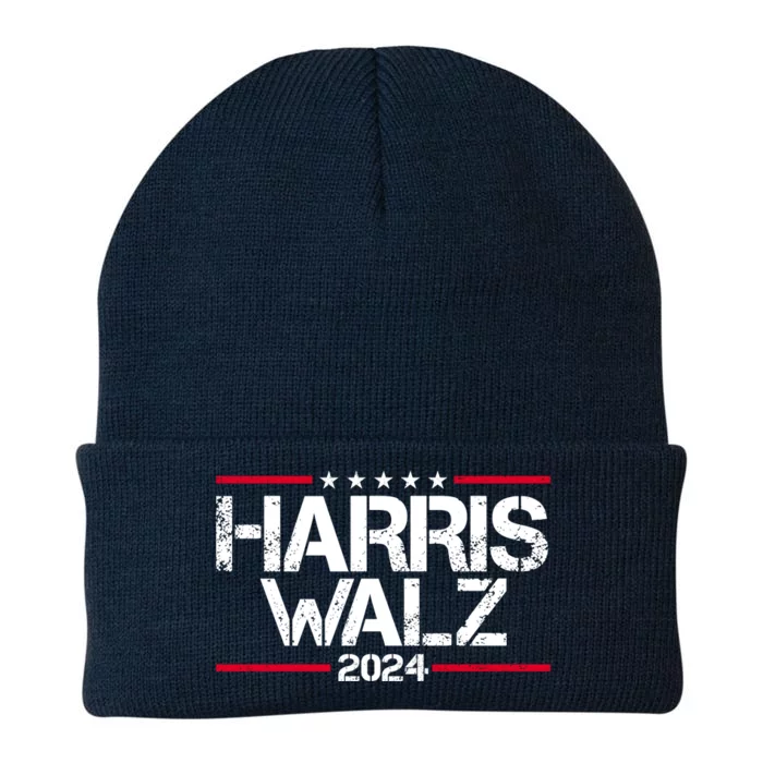 Harris Walz 2024 Vintage Eleciton Knit Cap Winter Beanie