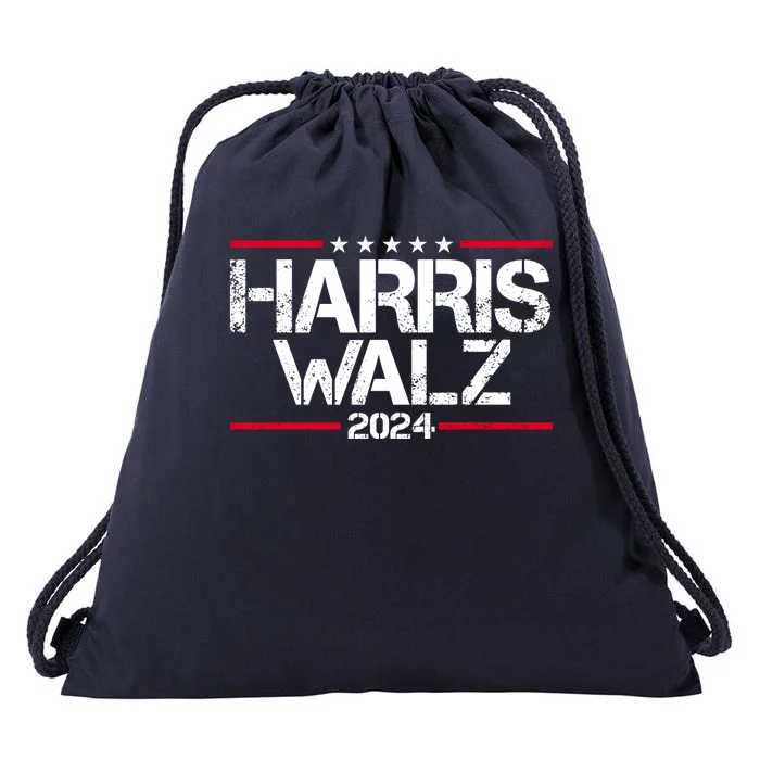 Harris Walz 2024 Vintage Eleciton Drawstring Bag