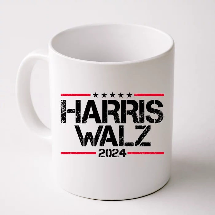 Harris Walz 2024 Vintage Eleciton Front & Back Coffee Mug