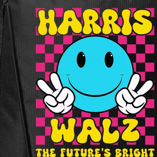 Harris Walz 2024 For Kamala The Futures Bright Waltz City Backpack