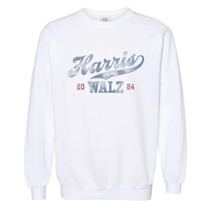 Harris Waltz 2024 Baseball Script Women Harris Waltz 2024 Garment-Dyed Sweatshirt