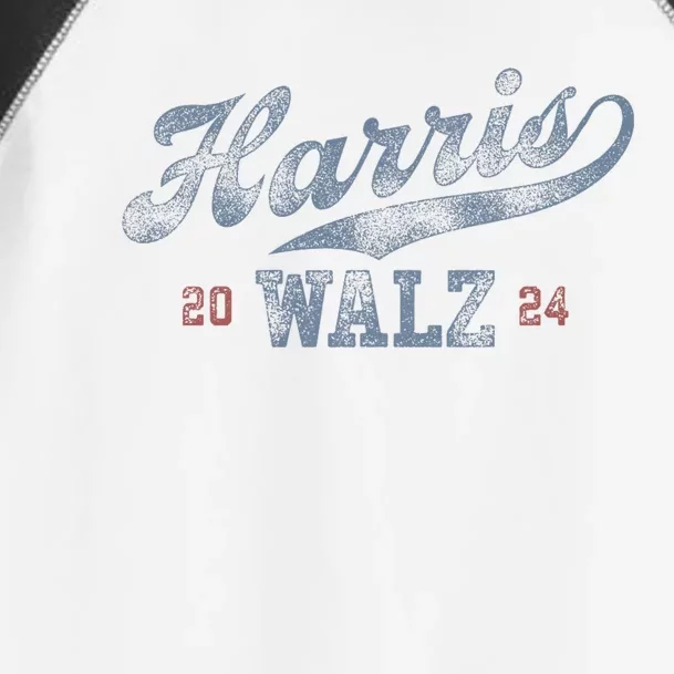 Harris Waltz 2024 Baseball Script Women Harris Waltz 2024 Toddler Fine Jersey T-Shirt