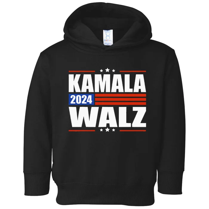 Harris Waltz 2024  Kamala Harris Tim Waltz 2024 Toddler Hoodie