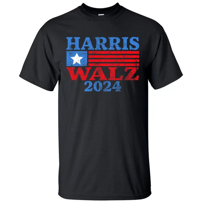 Harris Walz 2024 Election Kamala Harris Tim Waltz 2024 Tall T-Shirt