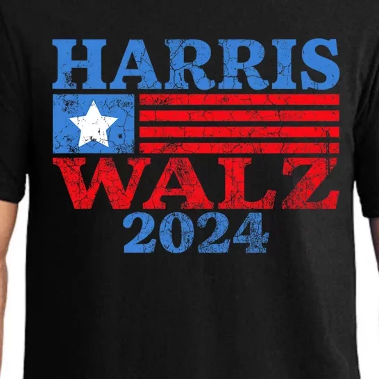 Harris Walz 2024 Election Kamala Harris Tim Waltz 2024 Pajama Set