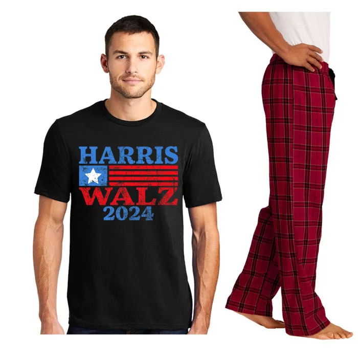 Harris Walz 2024 Election Kamala Harris Tim Waltz 2024 Pajama Set