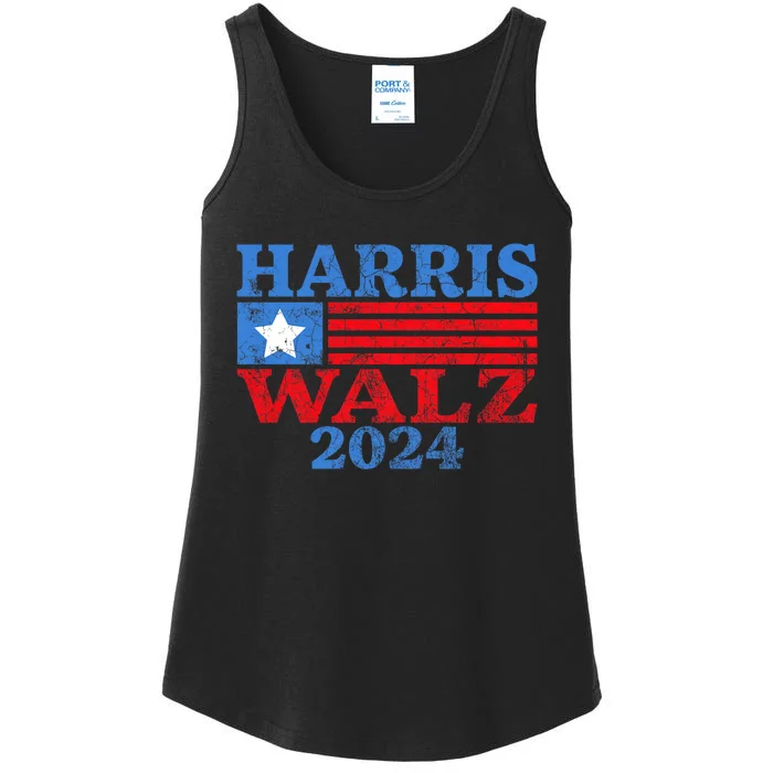 Harris Walz 2024 Election Kamala Harris Tim Waltz 2024 Ladies Essential Tank