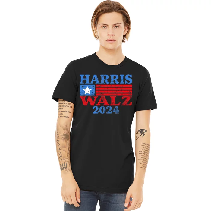 Harris Walz 2024 Election Kamala Harris Tim Waltz 2024 Premium T-Shirt