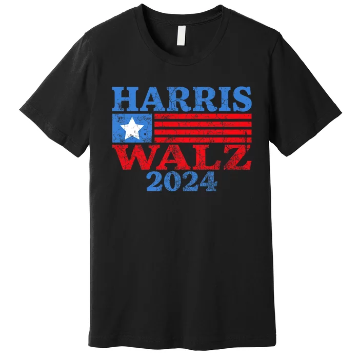 Harris Walz 2024 Election Kamala Harris Tim Waltz 2024 Premium T-Shirt