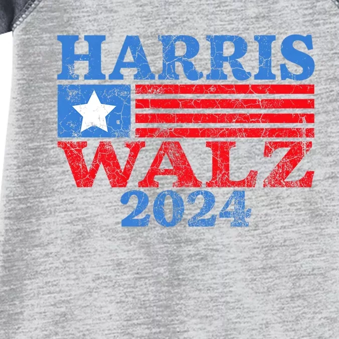 Harris Walz 2024 Election Kamala Harris Tim Waltz 2024 Infant Baby Jersey Bodysuit