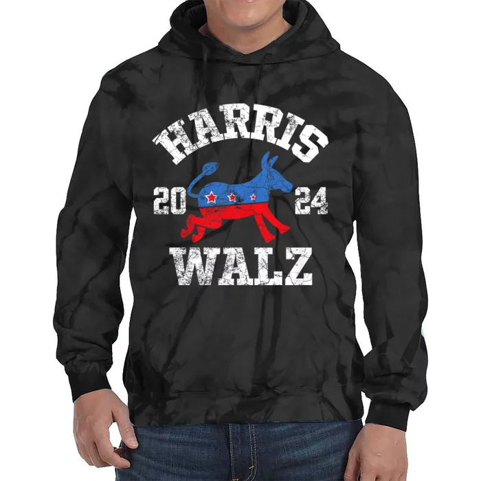 Harris Walz 2024 Election Kamala Harris Tim Waltz 2024 Tie Dye Hoodie