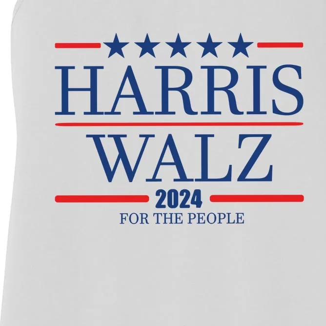 Harris Walz 2024 For The People Women's Racerback Tank