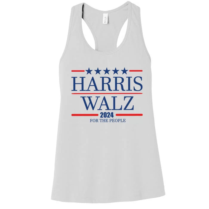 Harris Walz 2024 For The People Women's Racerback Tank