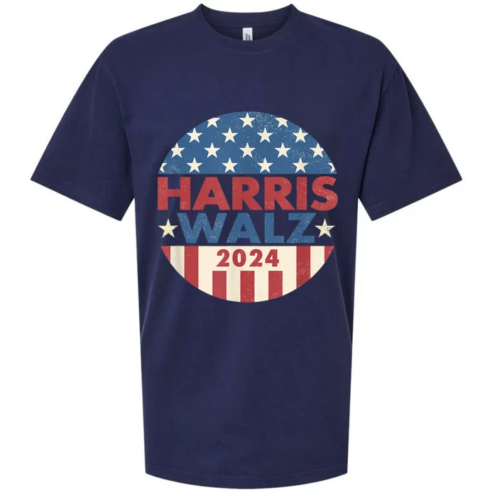 Harris Walz 2024 Kamala Harris 2024 Tim Walz 2024 Usa Flag Sueded Cloud Jersey T-Shirt