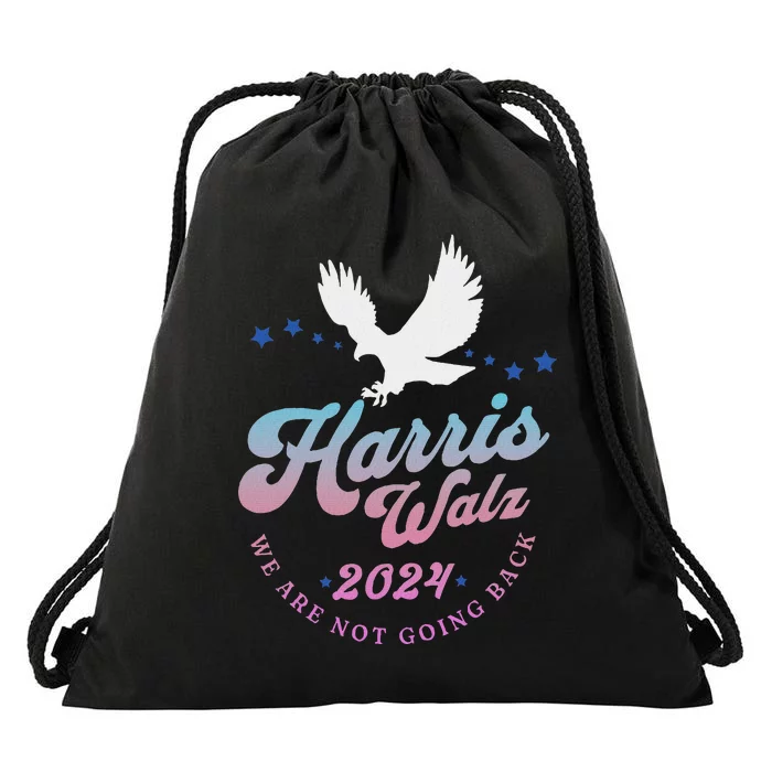 Harris Walz 2024 Election Vote Blue Kamala Walz 2024 Drawstring Bag