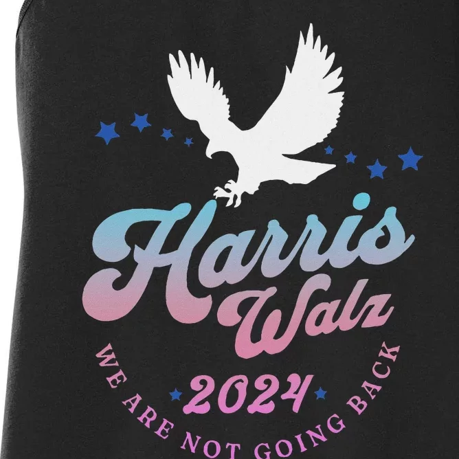 Harris Walz 2024 Election Vote Blue Kamala Walz 2024 Women's Racerback Tank