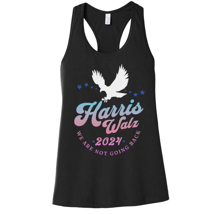 Harris Walz 2024 Election Vote Blue Kamala Walz 2024 Women's Racerback Tank