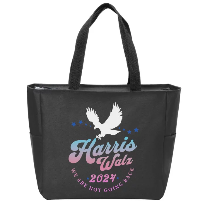 Harris Walz 2024 Election Vote Blue Kamala Walz 2024 Zip Tote Bag