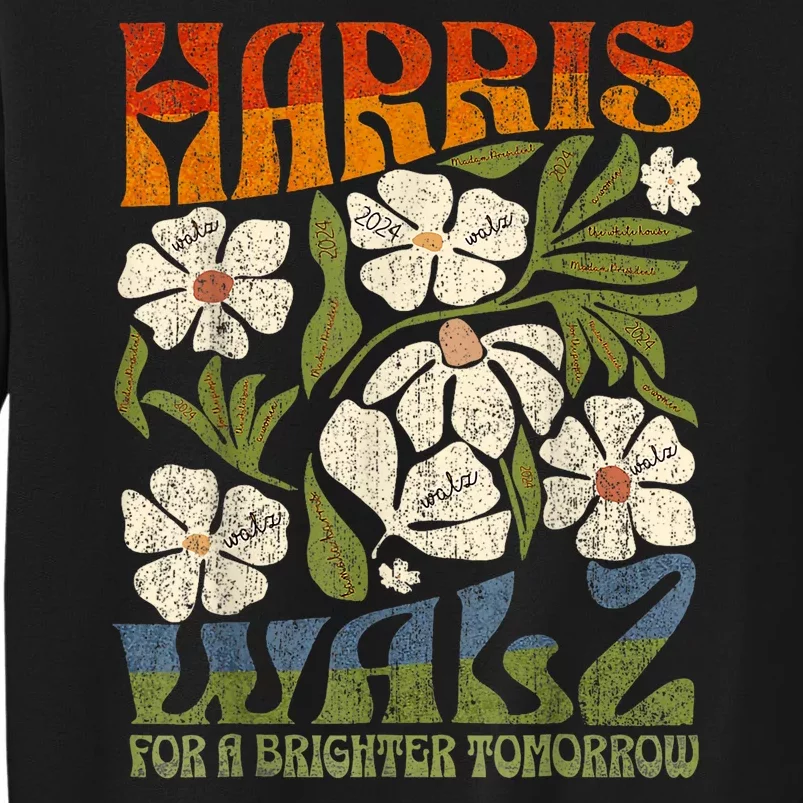 Harris Waltz 2024 For A Brighter Tomorrow Boho Aesthetic Sweatshirt