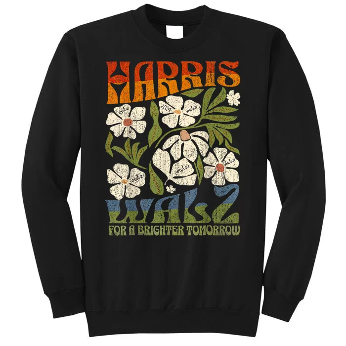 Harris Waltz 2024 For A Brighter Tomorrow Boho Aesthetic Sweatshirt