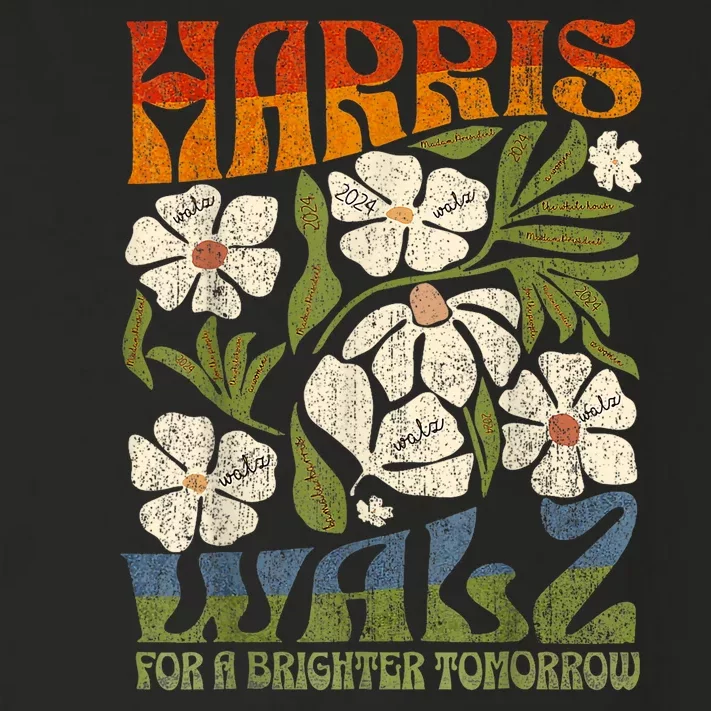 Harris Waltz 2024 For A Brighter Tomorrow Boho Aesthetic Toddler Long Sleeve Shirt