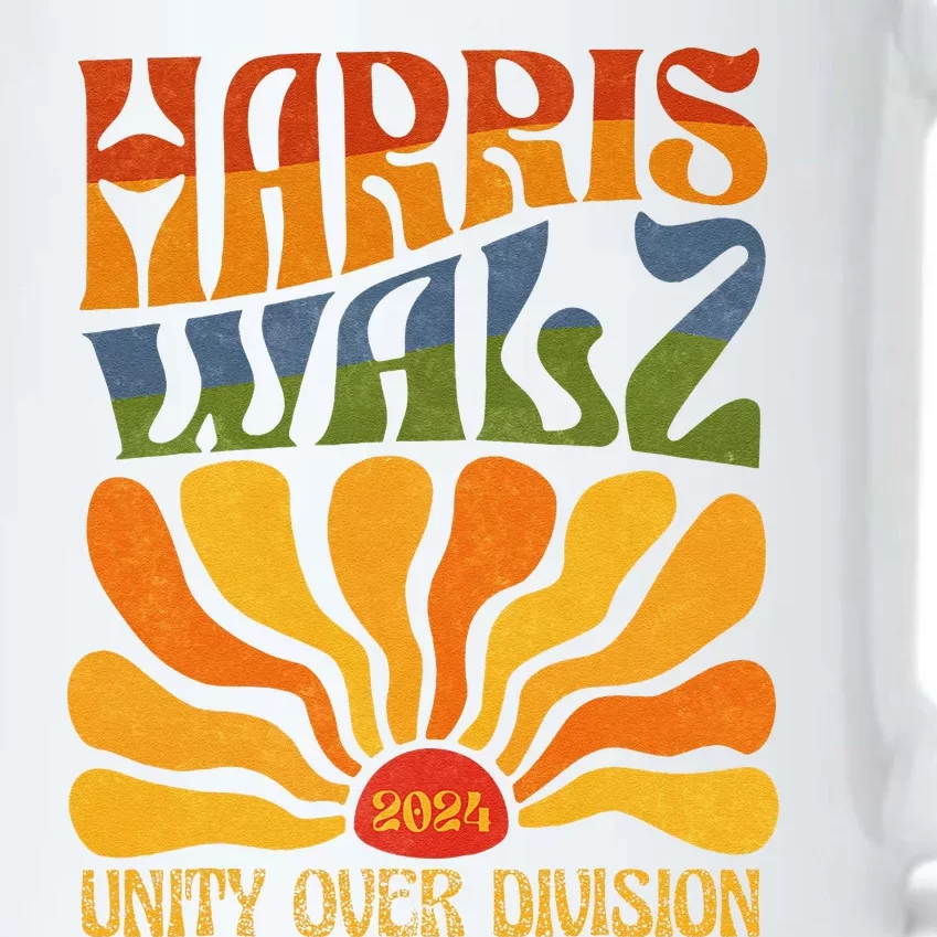 Harris Waltz 2024 Unity Over Division Kamala Harris Tim Walz Black Color Changing Mug