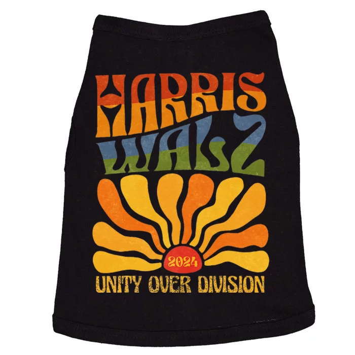 Harris Waltz 2024 Unity Over Division Kamala Harris Tim Walz Doggie Tank