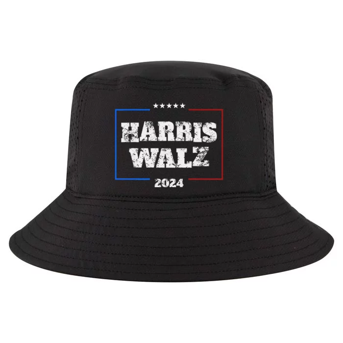 Harris Walz 2024 Election Liberal Gifts Cool Comfort Performance Bucket Hat