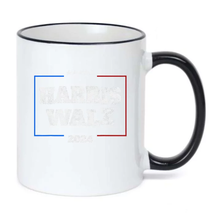 Harris Walz 2024 Election Liberal Gifts Black Color Changing Mug