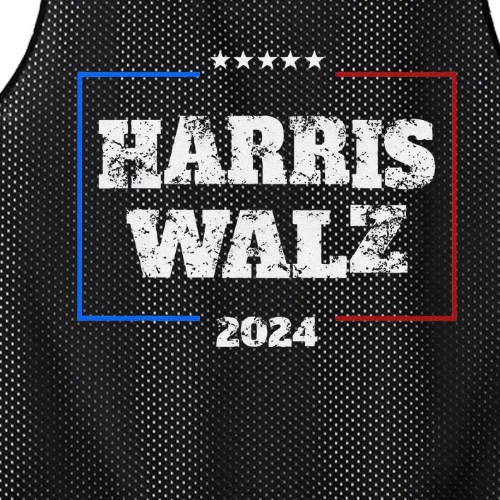 Harris Walz 2024 Election Liberal Gifts Mesh Reversible Basketball Jersey Tank