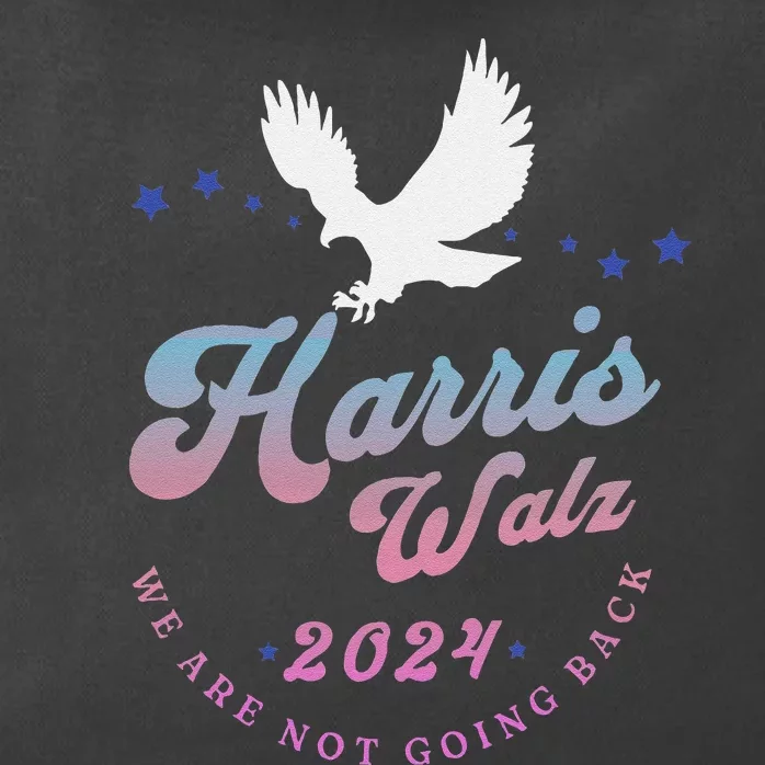 Harris Walz 2024 Election Vote Blue Kamala Walz 2024 Zip Tote Bag