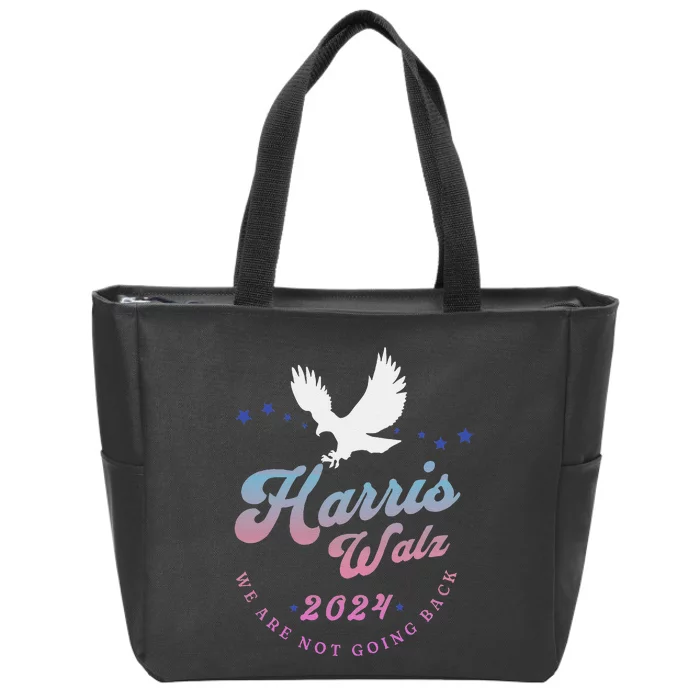 Harris Walz 2024 Election Vote Blue Kamala Walz 2024 Zip Tote Bag