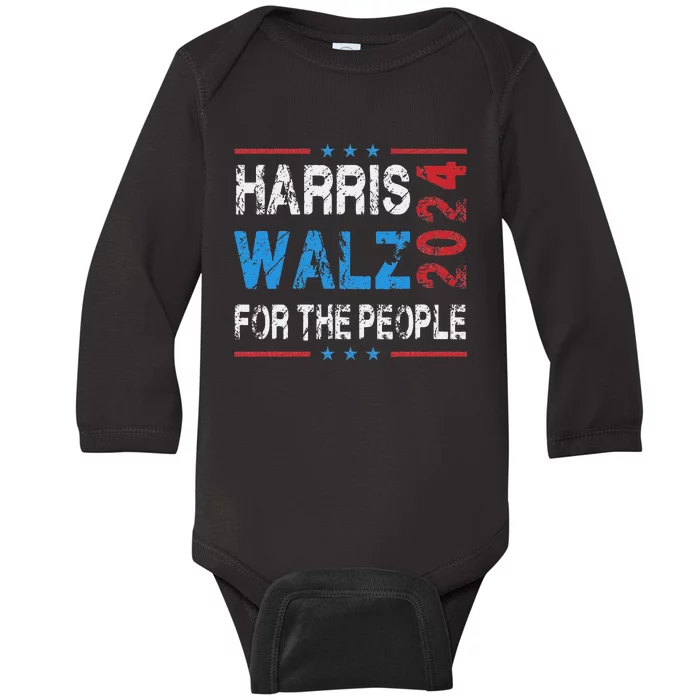 Harris Walz 2024 Harris Waltz 2024 Baby Long Sleeve Bodysuit