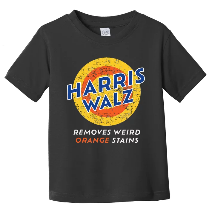 Harris Walz 2024 Waltz Removes Weird Orange Stains Toddler T-Shirt